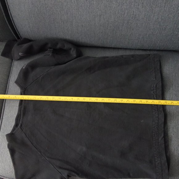 Diesel Indigo Tech Black Made in Turkey w/ Velcro Pocket Sweatshirt Size S - Picture 13 of 13